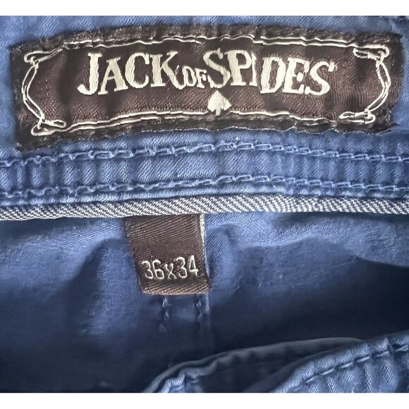 Jack of Spades Jack Straight Leg Denim Jeans Royal Blue Men's 36x34 - Picture 2 of 7